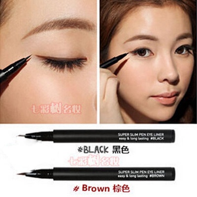 韩国代购3CE 眼线笔持久防水不晕染 水溶极细眼线液笔黑色 正品