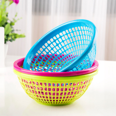 豪丰正品 创意时尚塑料网筛果蔬箩 洗菜框 沥水篮 滤水盆