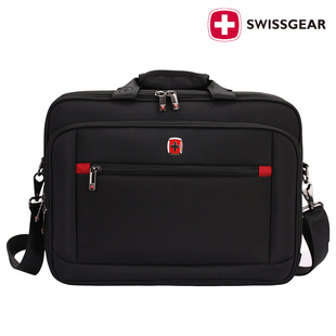 瑞士军刀包手提包男包单肩电脑包旅行商务公文包加厚出差包