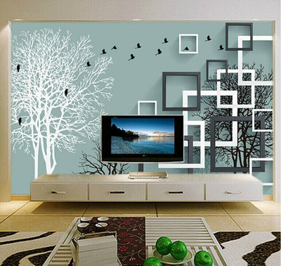 3D立体欧式电视背景墙壁纸客厅卧室无纺布墙纸壁画无缝墙布