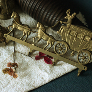 欧洲 二手古玩马车挂钩 纯铜衣架 装饰品 收藏装饰品 艺术礼品