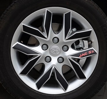 江淮瑞风S3车贴 钢铃轮毂贴纸 S3专用改装碳纤装饰轮圈轮胎贴G