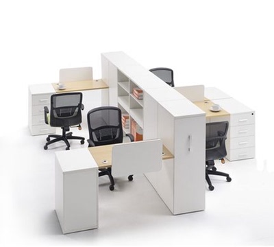云南昆明品冠办公家具办公桌椅板式工作位4人位 2人位组合办公桌