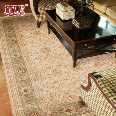 优立土耳其进口客厅沙发地毯现代欧式波斯茶几毯长方形