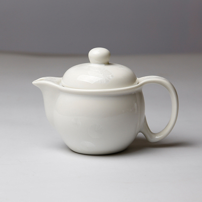 一家人 陶瓷大茶壶 茶具套装中式茶壶提梁壶 泡茶具双层防烫茶具