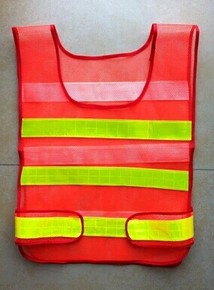 消防夜光反光衣马路执勤交通道路施工安全服反光衣反光马甲背心