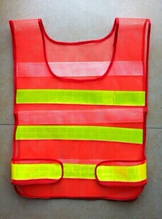 消防夜光反光衣马路执勤交通道路施工安全服反光衣反光马甲背心