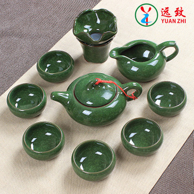 陶瓷杯冰裂茶具套装整套陶瓷功夫茶具冰裂釉茶壶过滤器红茶泡茶具