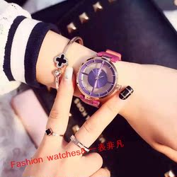 新款女表韩版时尚手表石英表休闲皮带个性潮流女性时装表手表百搭