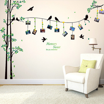 超大树墙贴客厅沙发电视背景墙壁照片贴纸卧室墙上儿童房装饰贴画