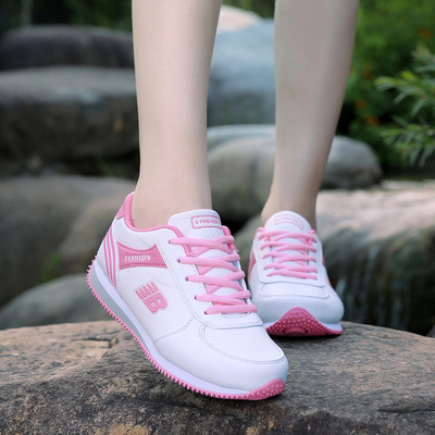 新款透气网布学生运动鞋女夏季跑步鞋白色女鞋子韩版潮休闲鞋平跟