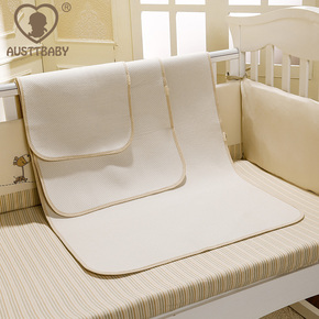 澳斯贝贝有机彩棉宝宝隔尿垫纯棉防水透气婴儿床垫用品月经垫包邮