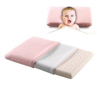 儿童乳胶枕头宝宝0-3岁小朋友护颈椎枕宝宝婴儿透气防螨枕芯整头