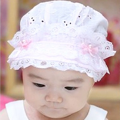 超值夏季婴儿出游帽子 新生宝宝帽胎帽 女宝薄款帽子 防晒遮阳帽