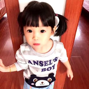童装春秋韩版男童长袖T恤中大童打底衫儿童韩版女童条纹卫衣