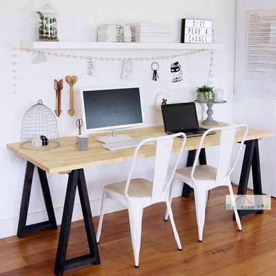 乡村办公桌美式实木电脑桌个性设计工作桌会议桌时尚书桌loft家具