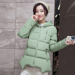 2016冬季新款羽绒服韩版修身显瘦棉服女大码连帽加厚外套保暖时尚