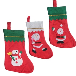 圣诞节装饰品圣诞老人雪人圣诞树必备礼物圣诞袜子糖果礼品袋子