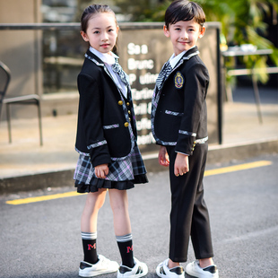 小学儿童校服英伦风三件套小学生班服套装小西装衬衫幼儿园园服潮