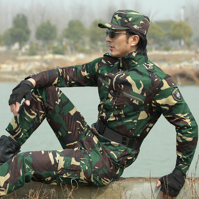 正品猎人迷彩服套装男工作服作训服 学生军训特种兵中国军装套装