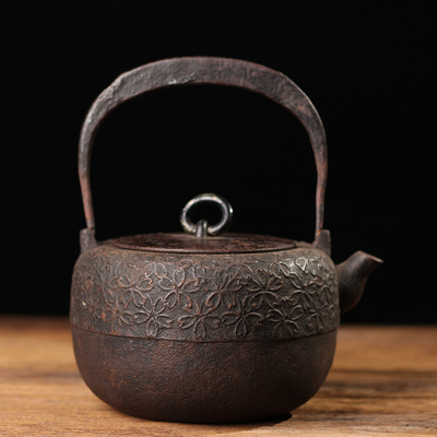 日本十三代铃木盛久 铃木繁吉铁壶 被誉为人间国宝 日本老铁壶
