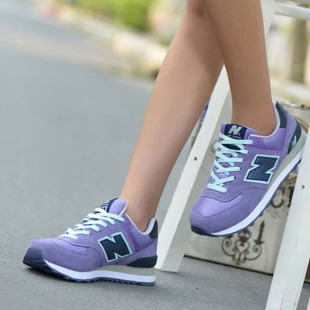 潮秋季正品纽巴伦跑步鞋 稀有紫色青春女鞋 NB574校园运动鞋N字鞋