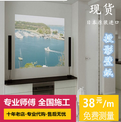 日本进口墙纸新科壁纸私人映像馆可当投影布墙纸电视投影墙纸现货