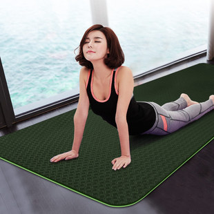 双层tpe瑜伽垫防滑瑜珈毯女喻咖健身垫运动垫儿童舞蹈垫子练功垫