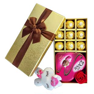 进口费列罗巧克力礼盒装 情人节礼物送老师男友朋友老公同事生日