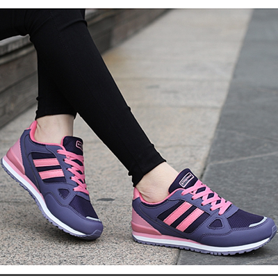 秋季品牌女鞋运动鞋女韩版学生软底跑步鞋透气网面休闲旅游女网鞋