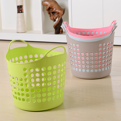 大号洗衣篮脏衣篮篓收纳筐框购物篮家庭收纳杂物篮软体塑料储物篮