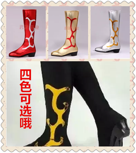 藏族靴/蒙古舞蹈靴女舞蹈靴/民族舞蹈鞋/元旦演出鞋高弹力长筒靴