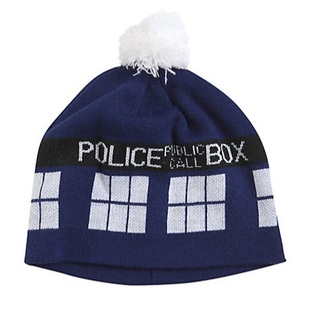 Doctor Who神秘博士周边 时光机毛线针织帽 现货