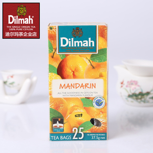Dilmah迪尔玛F地中海柑橘味红茶25袋茶包 锡兰红茶进口水果味红茶