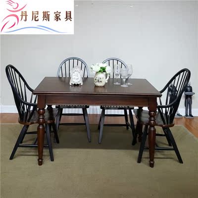 丹尼斯 新品美式全实木纯实木餐桌椅子白蜡木1.4米1.6米现货特价