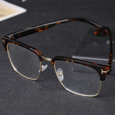 正品天然水晶眼镜白色平光镜电脑护目镜抗疲劳防辐射可做近视