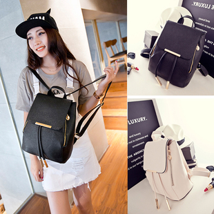 日韩版时尚双肩包女士街头背包学院风学生书包大容量新款女生包包