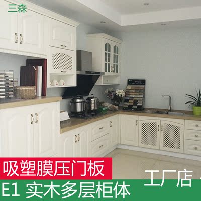 杭州橱柜定做欧式现代石英石橱柜定制整体橱柜厨房环保实木多层板