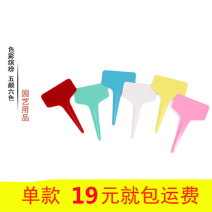 100张PVC塑料园艺标签T型花卉标签花卉标牌绿植多肉标签兰花标签