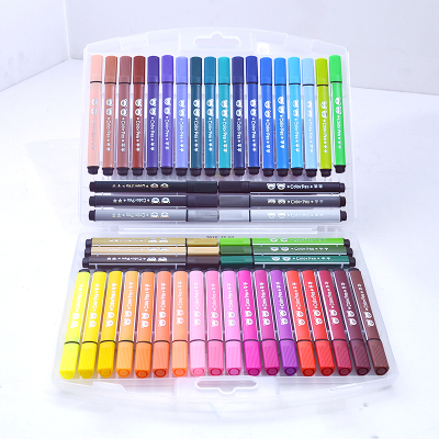 掌握 36色水彩笔 48色水彩笔 大容量三角盒装 24色可水洗彩色笔