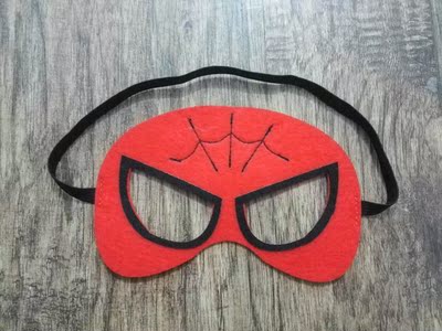 【毡毡自囍】舞台表演儿童聚会活动面罩面具派对摄影道具 蜘蛛侠