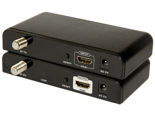 朗强LKV379 HDMI同轴射频延长器 H.264音视频无压缩500米传输器