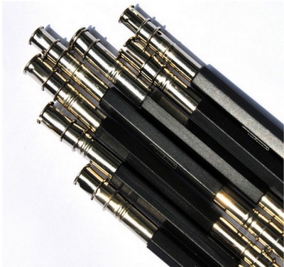 金属双头铅笔延长器 素描用品加长杆接笔器炭棒夹笔套 铅笔接笔器
