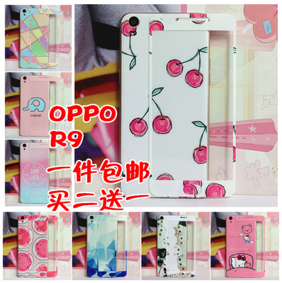 新款OPPOR9手机膜贴膜 R9m前后卡通膜 OPPOr9tm彩膜保护膜贴纸女