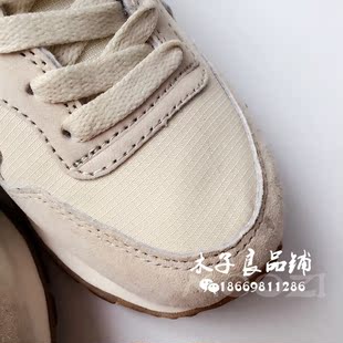 木子家 韩版 运动跑鞋 街拍必备磨砂真皮灰色休闲运动鞋