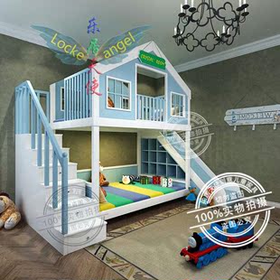 乐居天使创意儿童家具高端极美树屋上下床酒店公寓定制床厂家直销