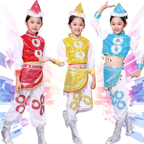 新款小荷风采马蹄哒哒元旦儿童民族舞蹈演出服幼儿蒙古族表演服装
