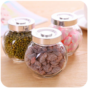 厨房密封罐子透明玻璃储物罐储存罐迷你收纳罐调味罐干果罐茶叶罐