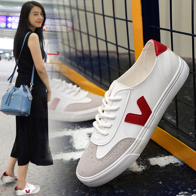 【天天特价】韩国森女系小白鞋女系带运动鞋平底帆布鞋学生板鞋