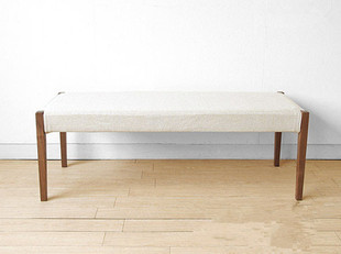 简约现代白橡木实木整装凳子软包特价包邮长凳